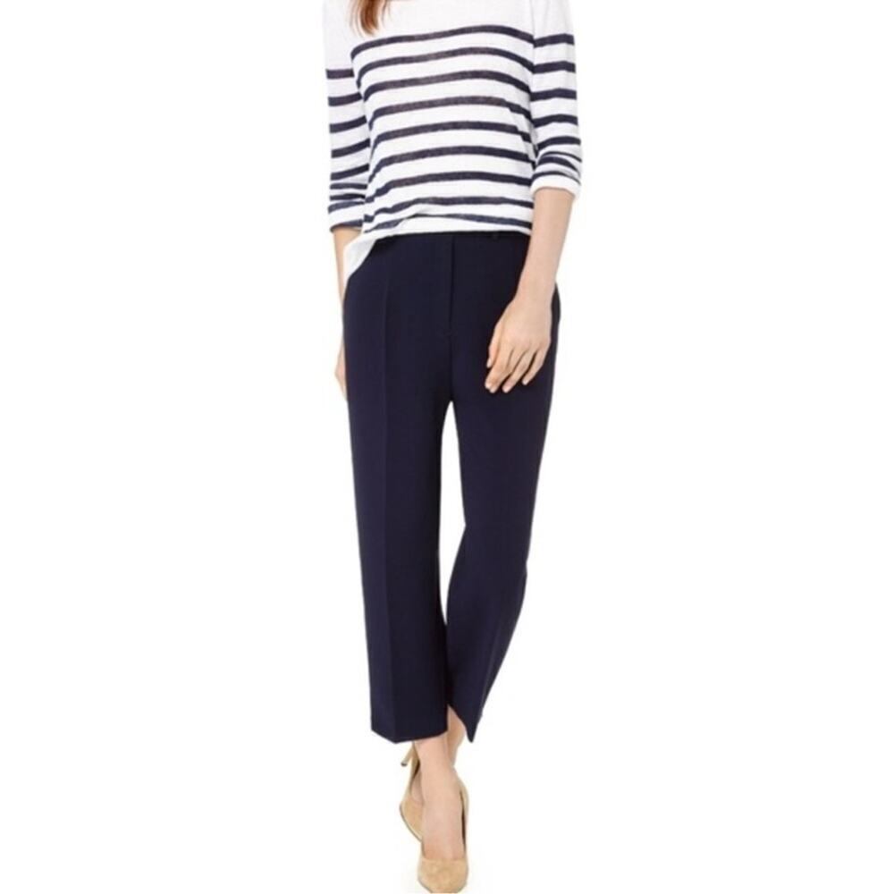 Aritzia Babaton Black Elton Pants Cropped Ankle Zip Size 0 Office Career Job
